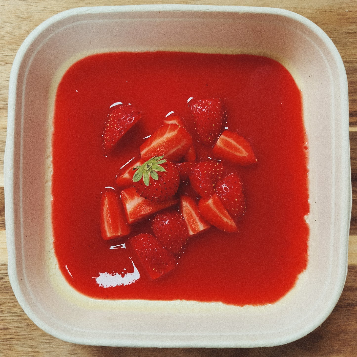 PANNA COTTA VANILLE COULIS DE FRAISES