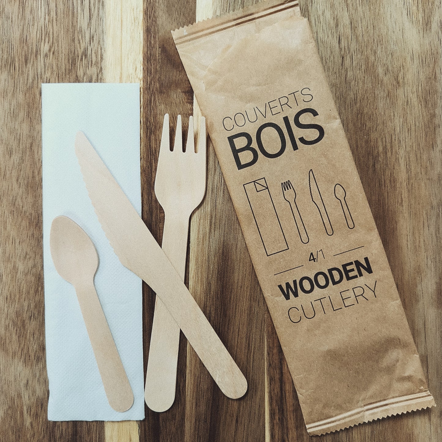 KIT COUVERTS EN BOIS