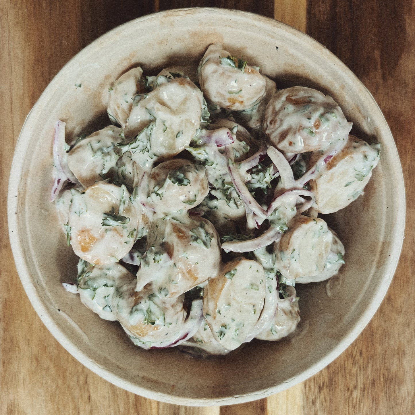 SALADE DE GRENAILLES AU YAOURT